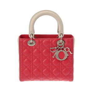 Dior Lady Dior Medium Bag 2Way Cannage Lambskin Pink
